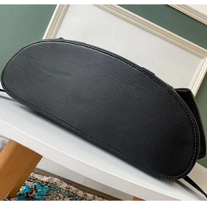 Louis Vuitton LV Unisex Christopher PM Backpack in Timeless Black Epi Leather-Black