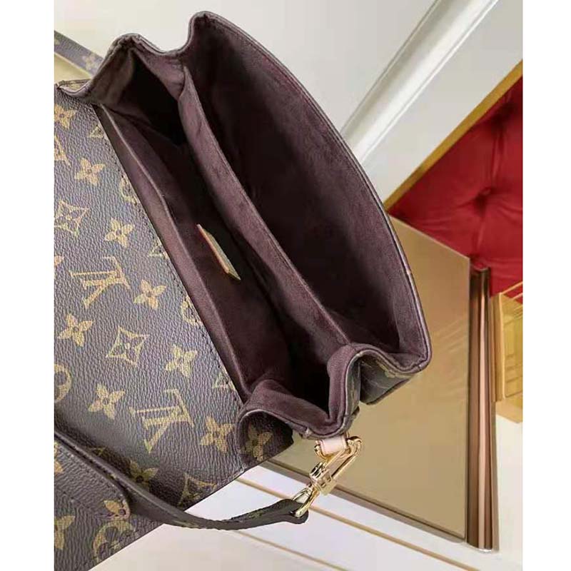 Louis Vuitton Unisex Pochette Métis Bag Monogram Coated Canvas Natural Cowhide