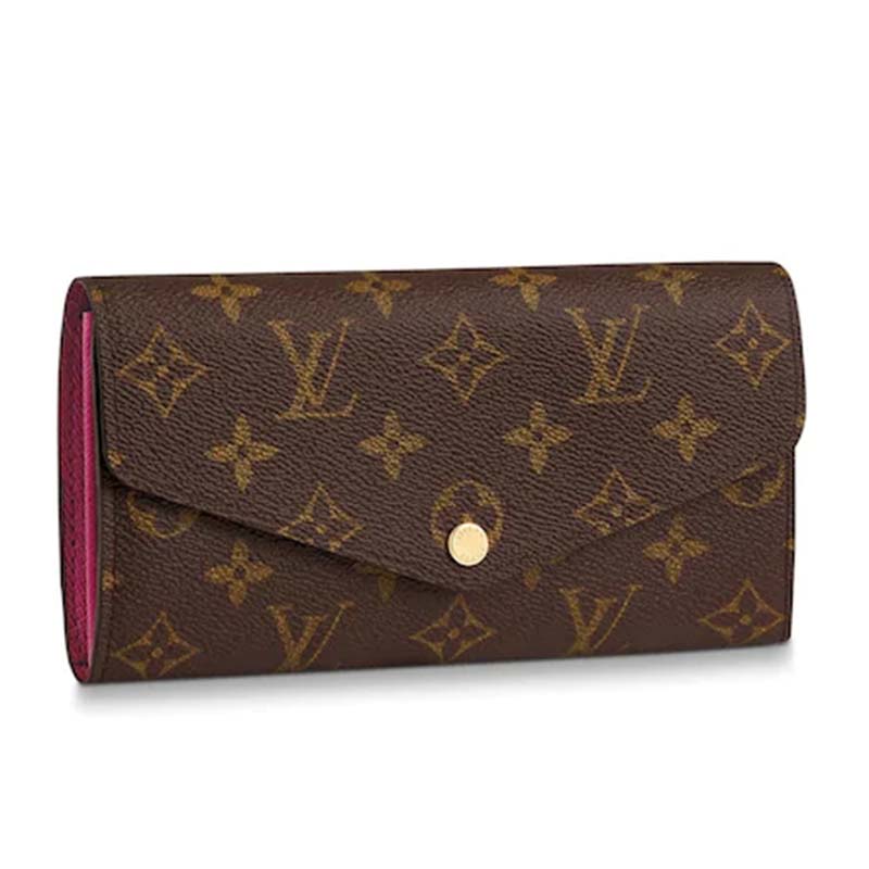 Louis Vuitton LV Women Sarah Wallet Monogram Coated Canvas