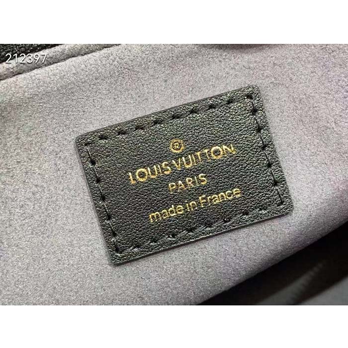 Louis Vuitton LV Women Lexington Pouch Black Monogram-Embossed Calf Leather