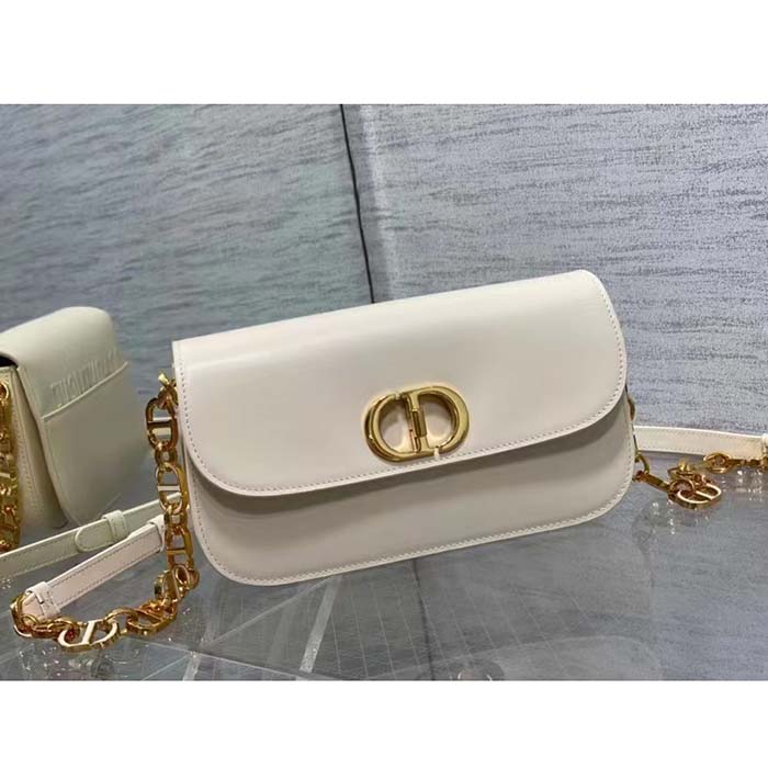 Dior Women CD 30 Montaigne Avenue Bag Dusty Ivory Box Calfskin