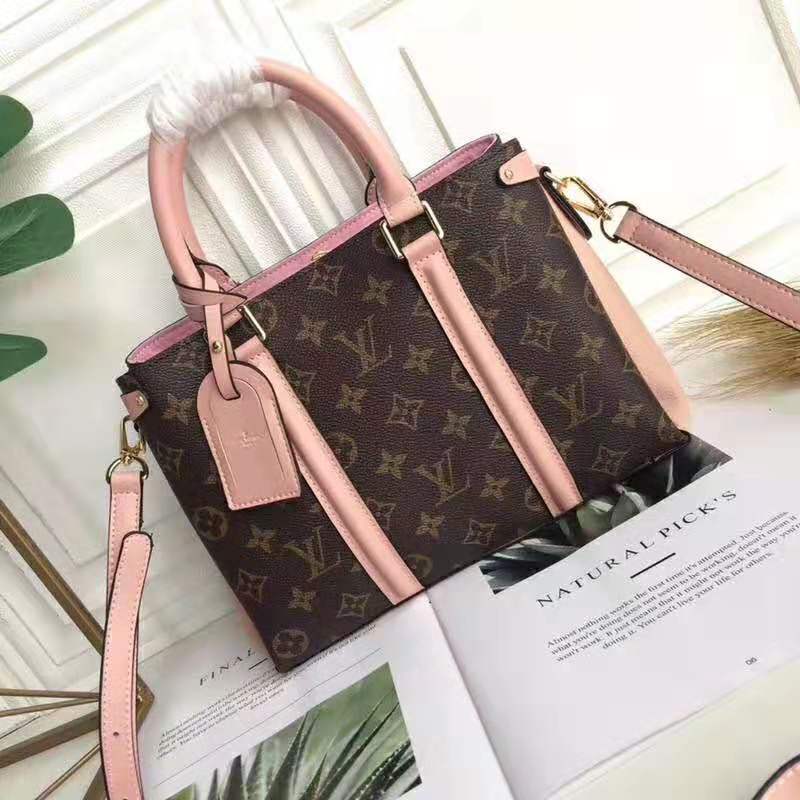 Louis Vuitton LV Women Soufflot BB Bag in Monogram Coated Canvas-Brown