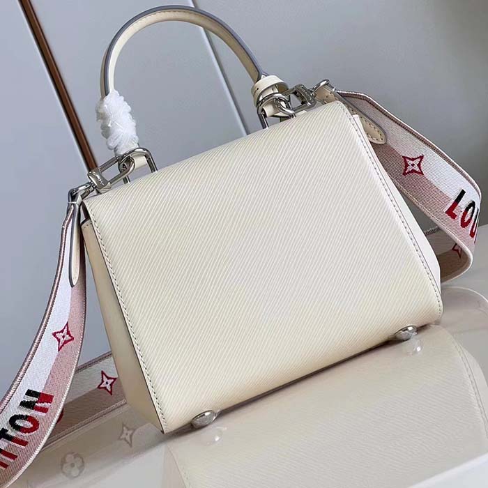 Louis Vuitton LV Women Cluny Mini Quartz White Epi Grained Cowhide Leather