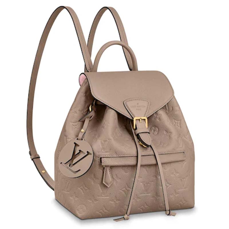 Louis Vuitton LV Unisex Montsouris Backpack Monogram Empreinte Embossed Leather