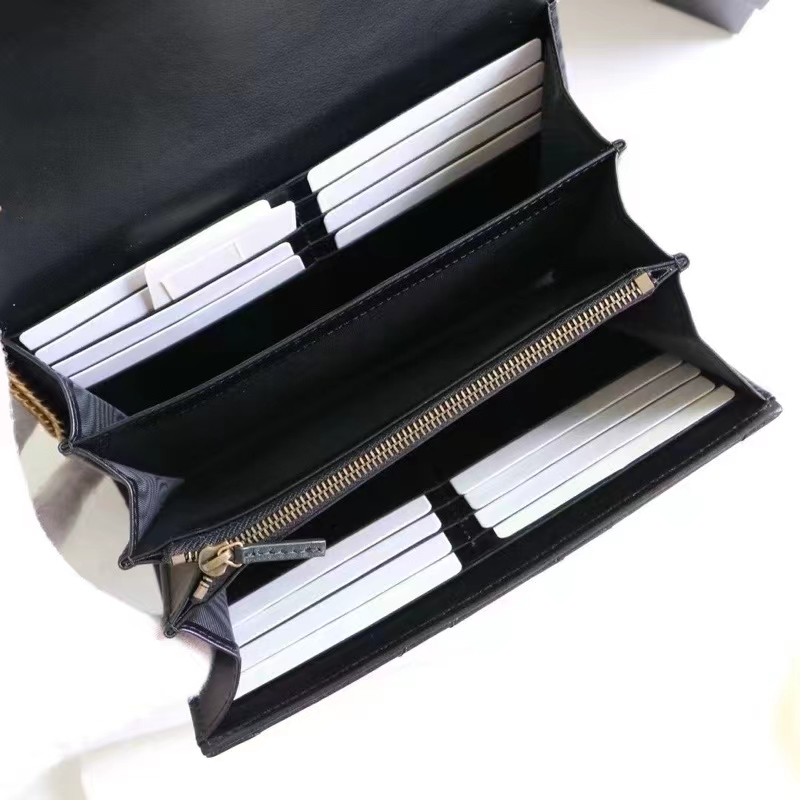 Gucci Women GG Marmont Matelassé Mini Bag Black Chevron Leather Double G