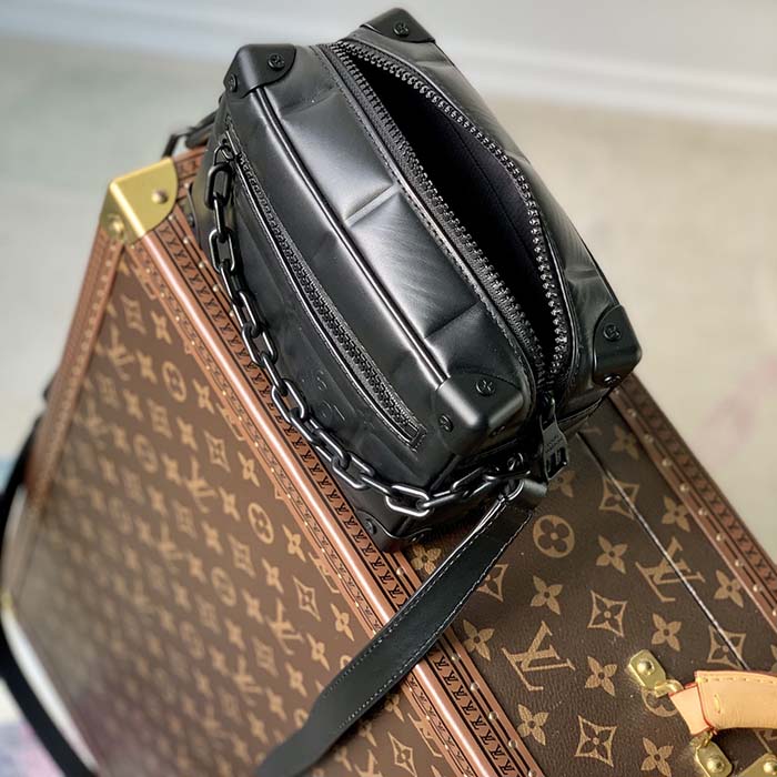 Louis Vuitton LV Unisex Mini Soft Trunk Bag Black Puffy Damier Soft Calf