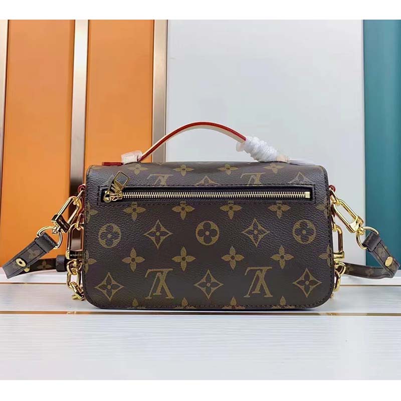 Louis Vuitton LV Women Pochette Métis East West Bag Brown Monogram Coated Canvas
