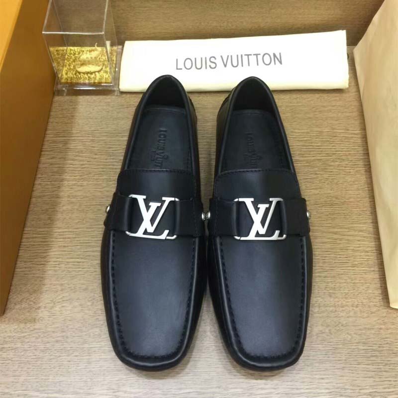 Louis Vuitton LV Men Monte Carlo Car Shoe Shoes Black