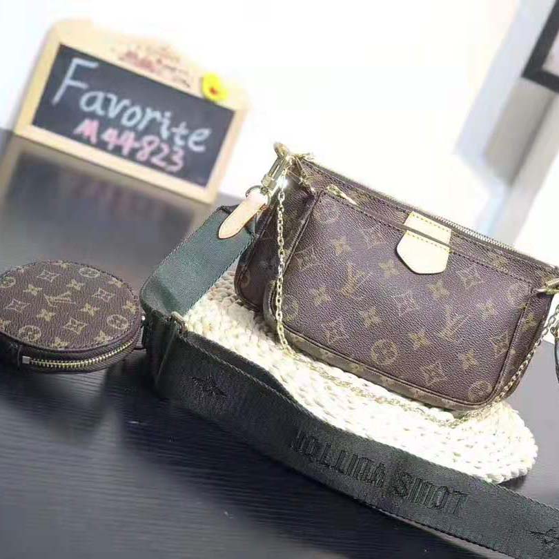 Louis Vuitton LV Women Multi-Pochette Accessoires Bag in Monogram Canvas-Brown