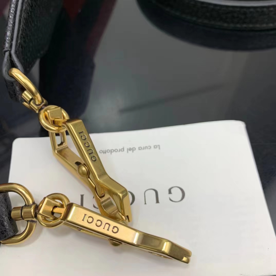 Gucci GG Women Diana Small Tote Bag Double G Black Leather