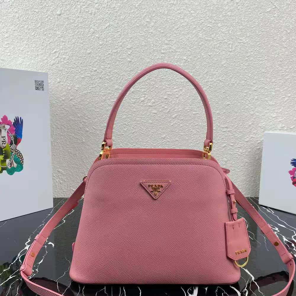 Prada Women Medium Saffiano Leather Prada Matinee Bag-Pink