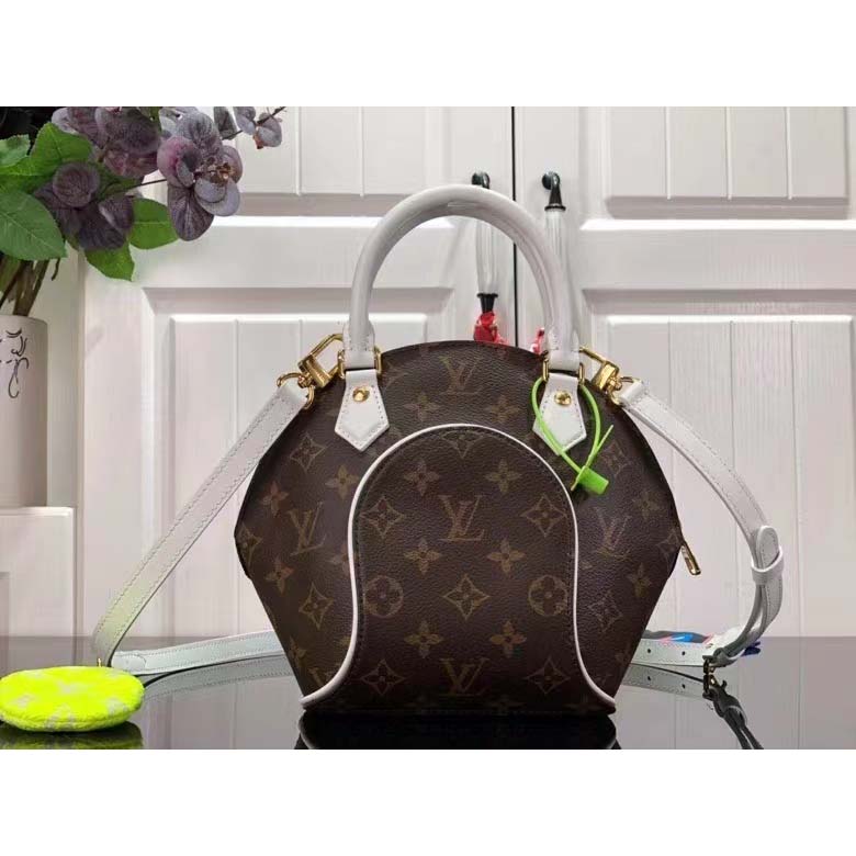 Louis Vuitton Women Ellipse BB Handbag Brown Monogram Coated Canvas Cowhide Leather