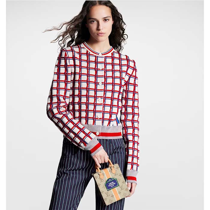 Louis Vuitton LV Unisex Petit Sac Plat Bag Beige Ocher Monopaname Coated Canvas Cowhide Leather