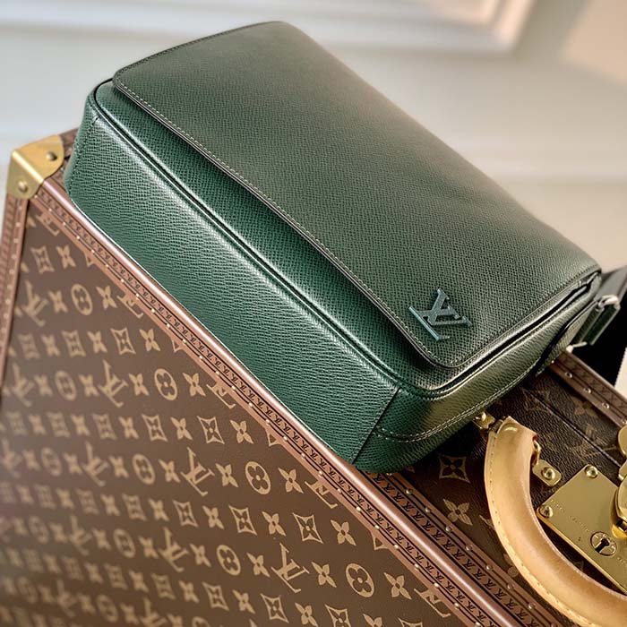 Louis Vuitton LV Unisex District PM Bag Epicea Taiga Cowhide Leather