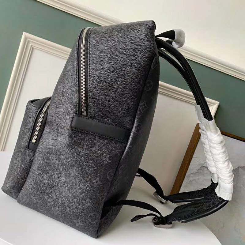 Louis Vuitton LV Unisex Discovery Backpack PM in Supple Monogram Eclipse Coated Canvas