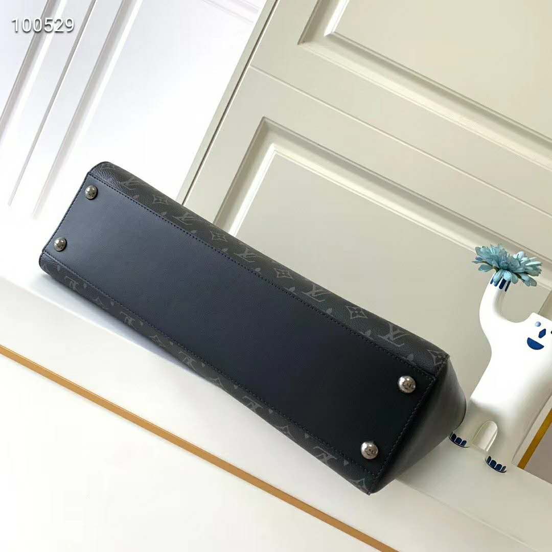 Louis Vuitton LV Unisex Grand Sac Monogram Eclipse Coated Canvas