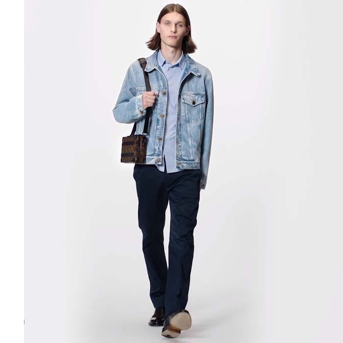 Louis Vuitton LV Unisex Handle Soft Trunk Monogram Macassar Coated Canvas Cowhide Leather