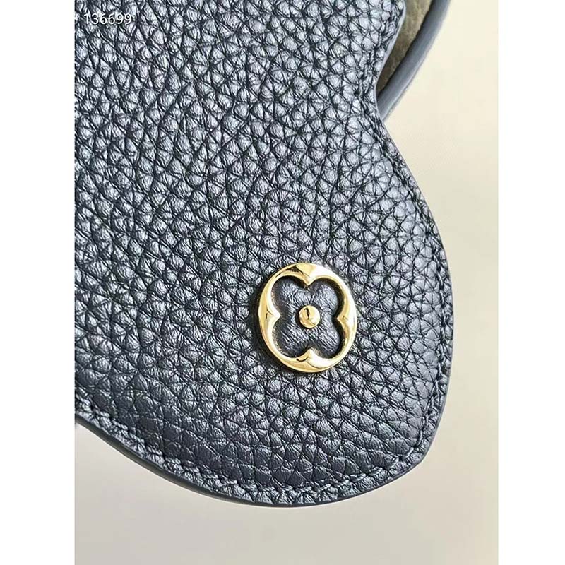 Louis Vuitton LV Women Capucines MM Handbag Blue Navy Taurillon Leather Canvas