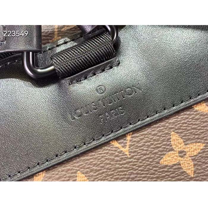 Louis Vuitton LV Unisex Christopher MM Backpack Radiant Sun Monogram Macassar Coated Canvas