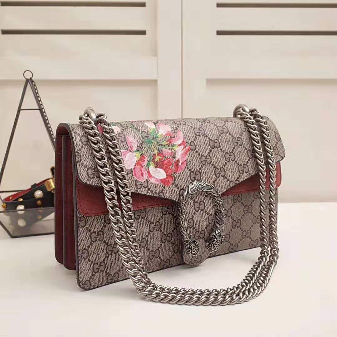 Gucci GG Women Dionysus Small GG Blooms Shoulder Bag