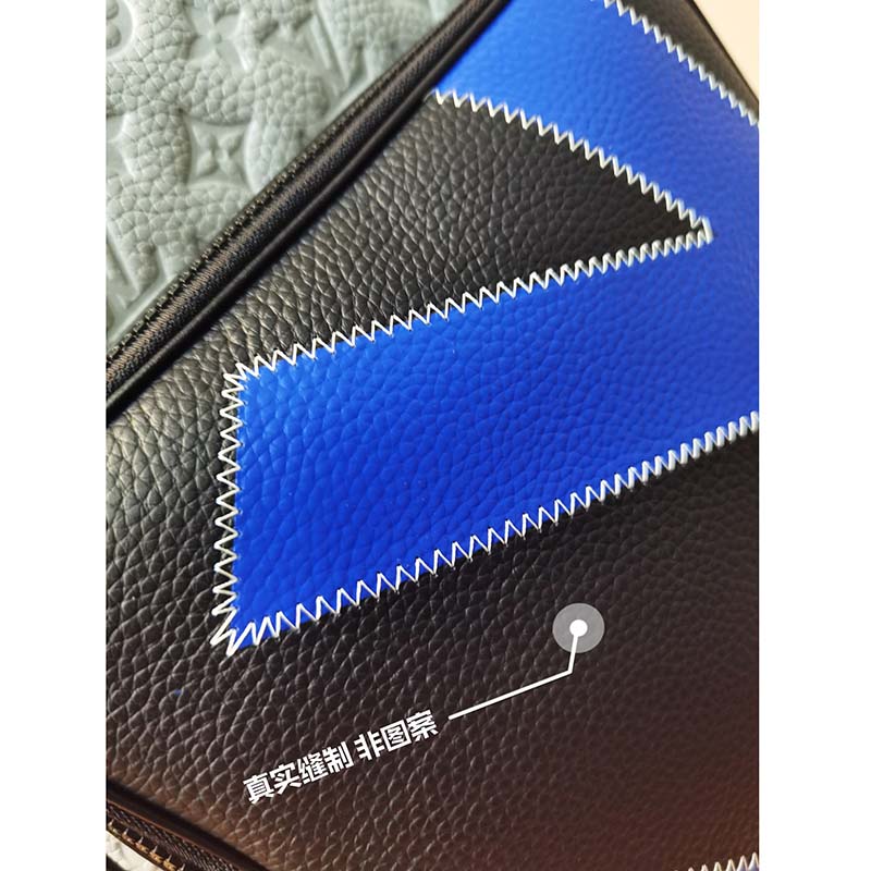 Louis Vuitton LV Unisex Dean Backpack Gray Taurillon Cowhide Leather