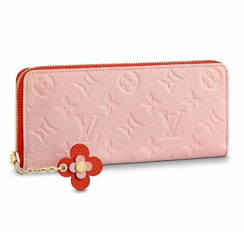 Louis Vuitton LV Women Clémence Wallet Monogram Empreinte Leather