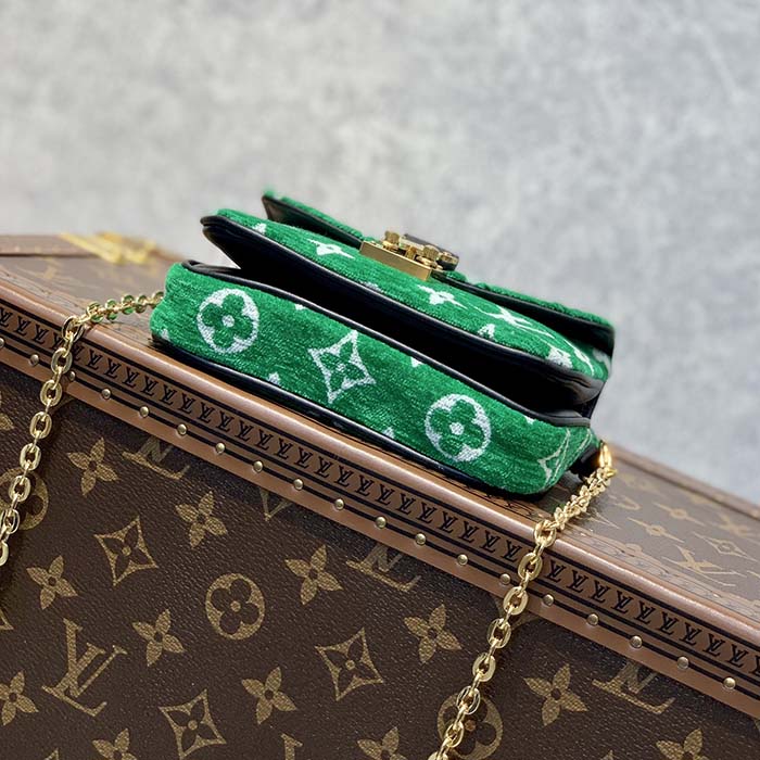 Louis Vuitton LV Women Micro Métis Bag Green Monogram Jacquard Velvet