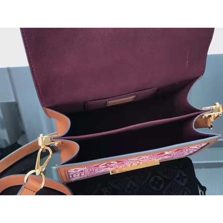 Louis Vuitton LV Women Since 1854 Dauphine Mini Handbag Monogram Flowers Cowhide