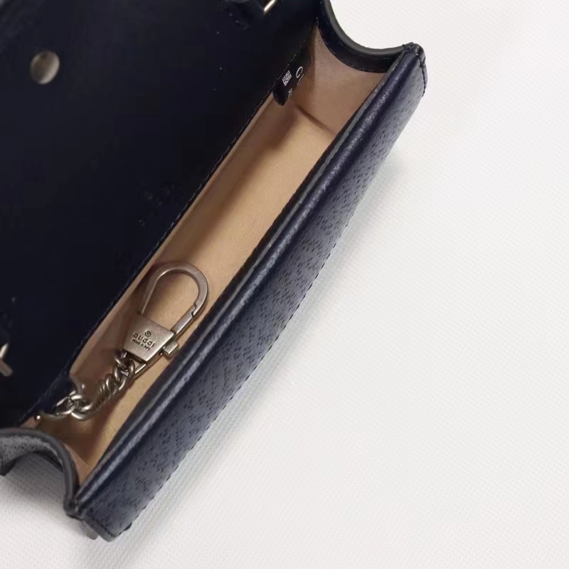 Gucci Women Dionysus GG Super Mini Bag Beige Blue GG Supreme Canvas