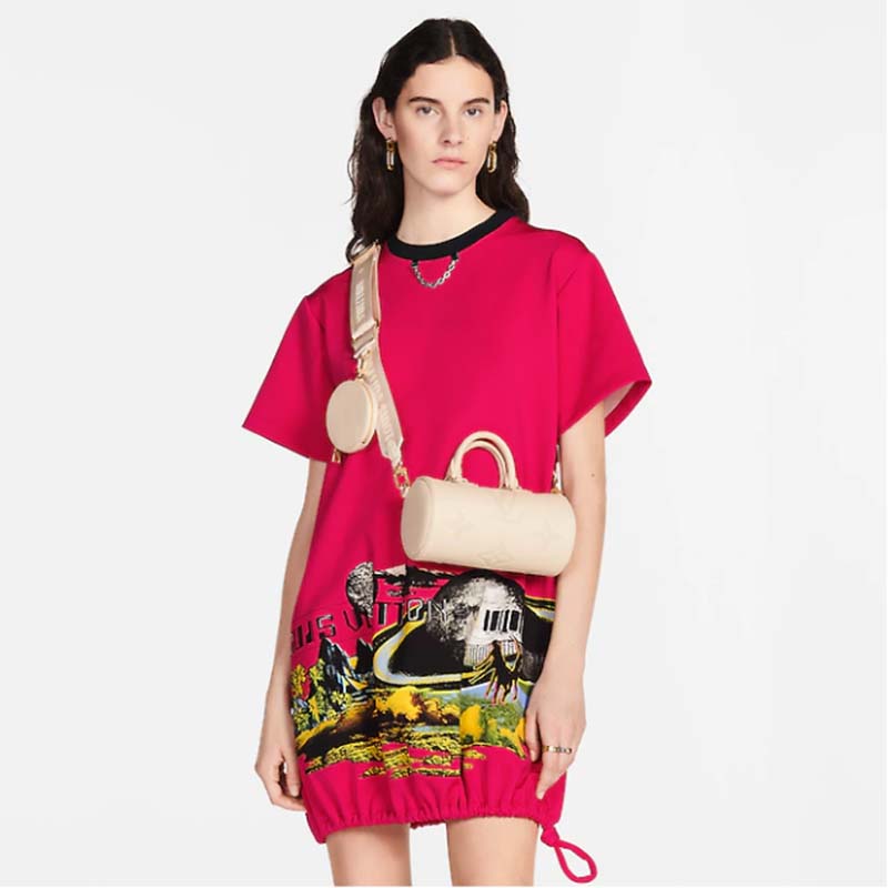 Louis Vuitton Women Papillon BB Bag Crème Beige Embossed Supple Grained Cowhide