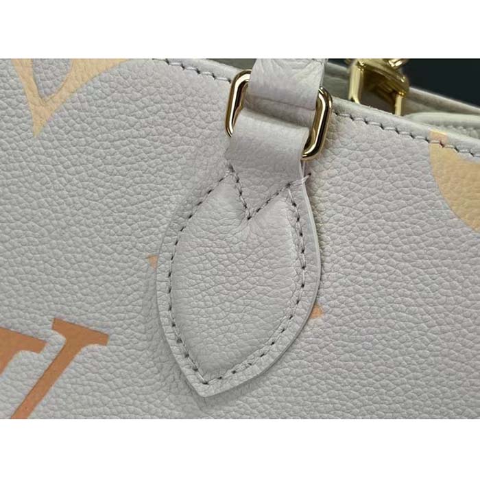 Louis Vuitton LV Women OnTheGo PM​ Neutral Gradient Monogram Empreinte Embossed Cowhide Leather