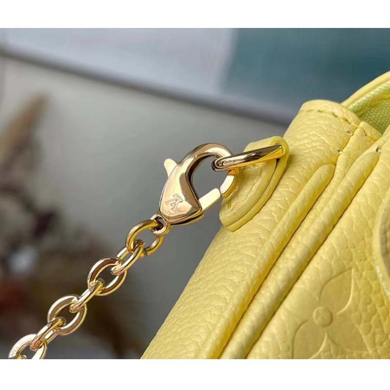 Louis Vuitton LV Women Micro Métis Yellow Monogram Empreinte Embossed Supple Grained Cowhide