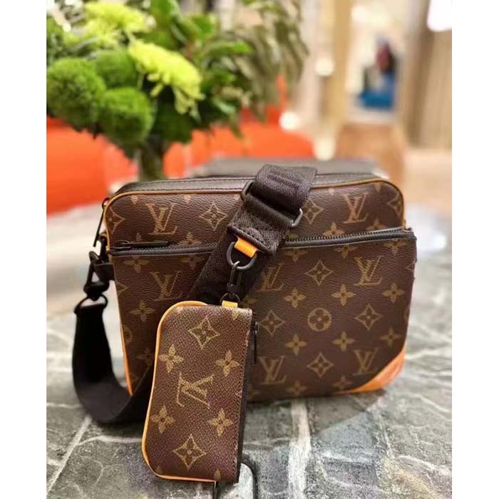 Louis Vuitton LV Unisex Trio Messenger Radiant Sun Monogram Macassar Coated Canvas