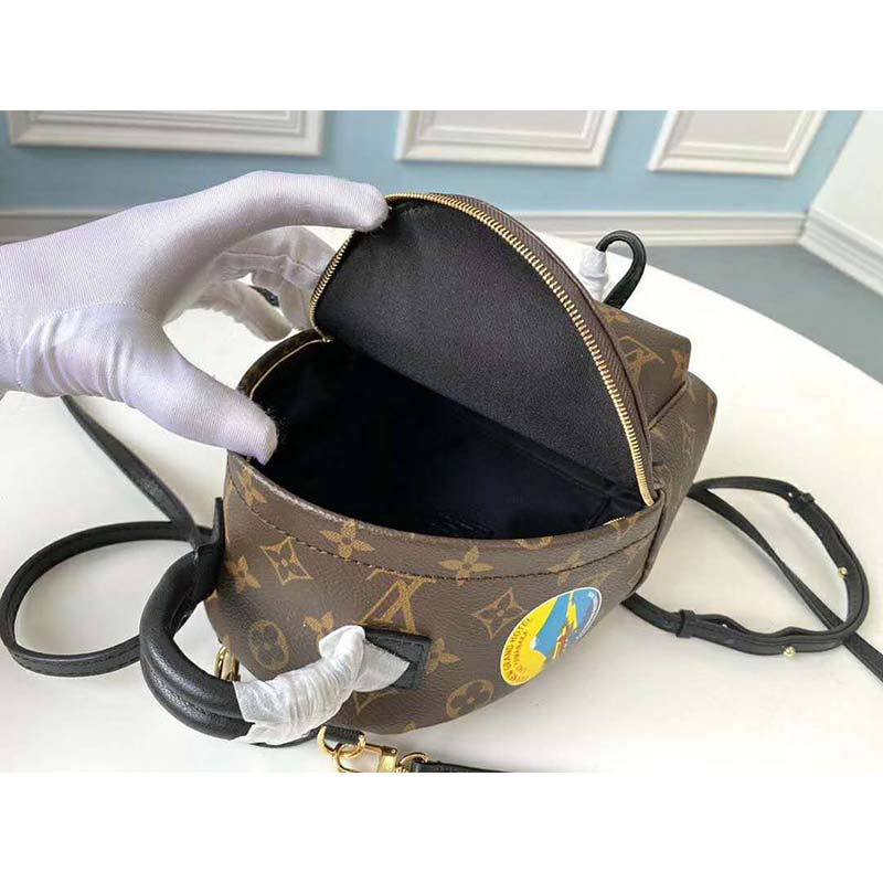 Louis Vuitton LV Unisex Backpack Bag in Monogram Canvas-Brown