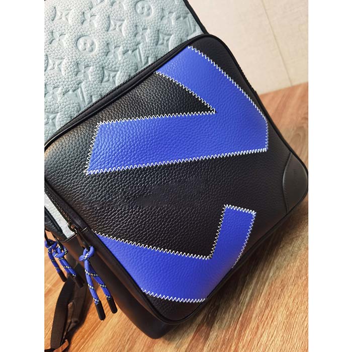 Louis Vuitton LV Unisex Dean Backpack Gray Taurillon Cowhide Leather