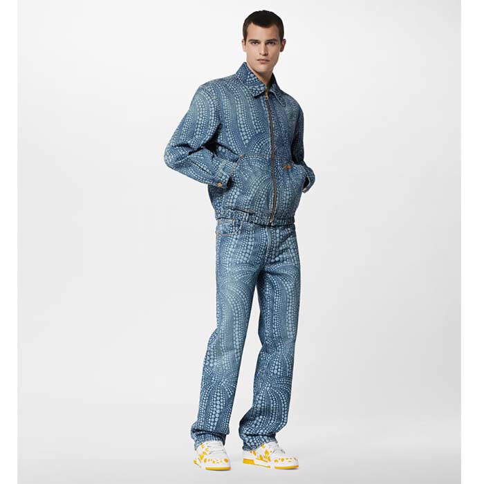 Louis Vuitton Unisex LV Trainer Sneaker Yellow Calf Leather Rubber Outsole Monogram Flowers