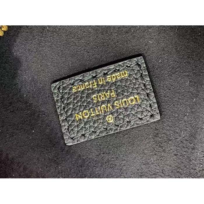 Louis Vuitton LV Women Nano Speedy Bag Black Monogram Empreinte Grained Cowhide Leather