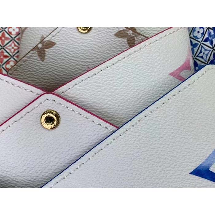 Louis Vuitton LV Unisex Kirigami Pochette Monogram Coated Canvas Printed Grained Cowhide Leather