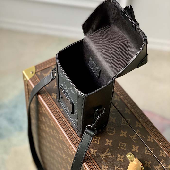 Louis Vuitton LV Unisex Vertical Trunk Wearable Wallet Monogram Eclipse Coated Canvas