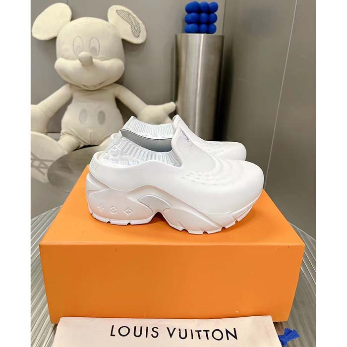 Louis Vuitton LV Unisex LV Shark Clog White EVA Rubber Anatomic Insole