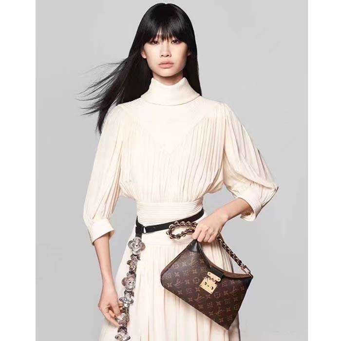 Louis Vuitton Women LV Twinny Monogram Reverse Coated Canvas Cowhide Leather