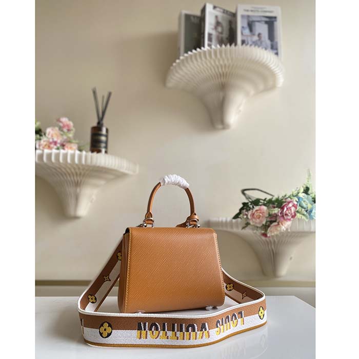 Louis Vuitton LV Women Cluny Mini Gold Miel Epi Grained Smooth Cowhide Leather