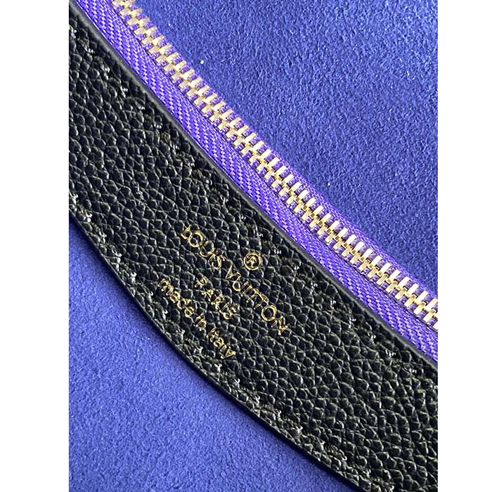 Louis Vuitton LV Women Diane Black Embossed Supple Grained Cowhide Leather