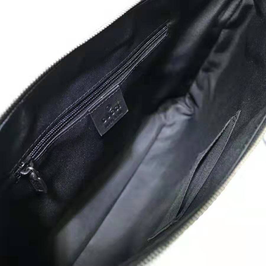 Gucci GG Men GG Supreme Medium Messenger Bag-Brown