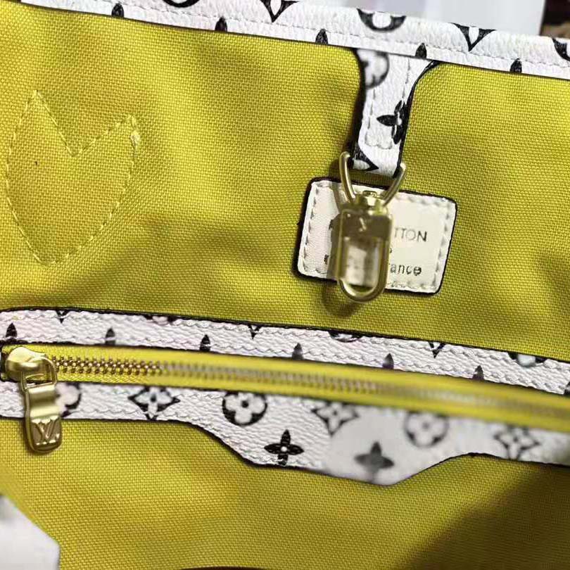 Louis Vuitton LV Women Neverfull MM Bag in Monogram Canvas-Pink