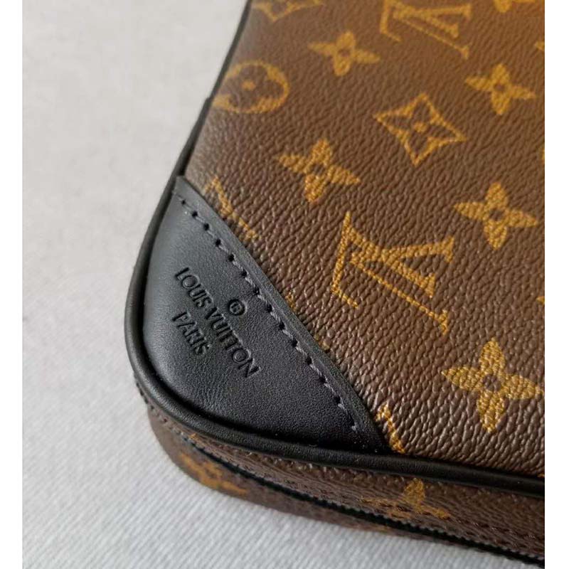 Louis Vuitton LV Men Utility Side Bag Monogram Coated Canvas