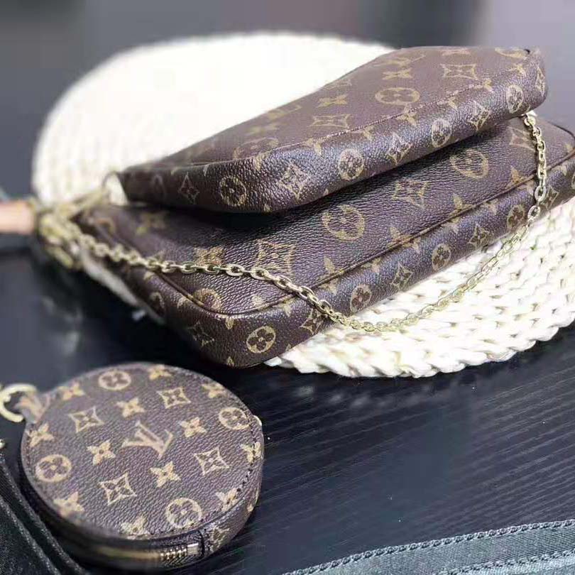 Louis Vuitton LV Women Multi-Pochette Accessoires Bag in Monogram Canvas-Brown