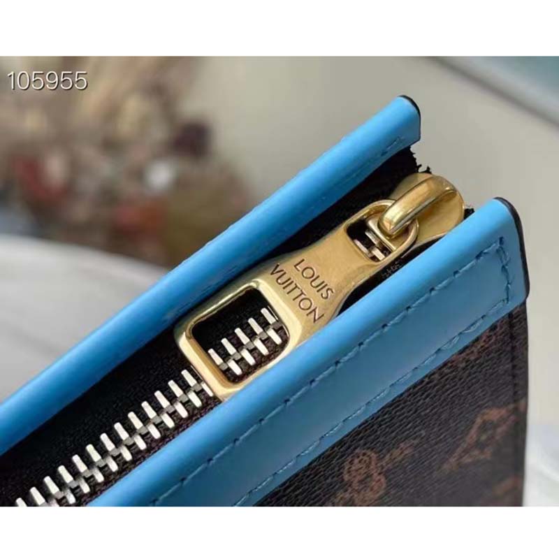 Louis Vuitton LV Unisex Pochette Voyage Monogram Coated Canvas Cowhide Leather