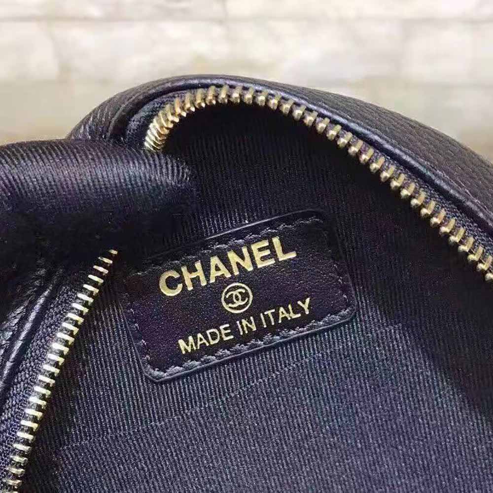 Chanel Women Chanel 19 Clutch with Chain Lambskin Gold Silver-Tone and Ruthenium Black