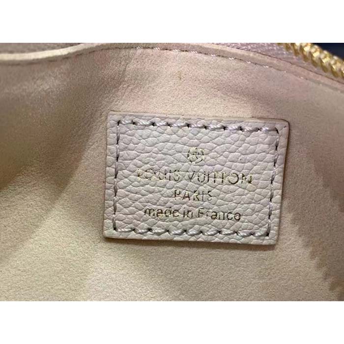 Louis Vuitton LV Women Mini Moon Cream Monogram Empreinte Embossed Supple Grained Cowhide Leather